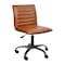 Flash Furniture Low Back Designer Armless Brown Swivel Task Chair DS-512B-BR-BK-GG - alternate 4